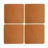 Cuba glasunderlägg 4-pack, Camel