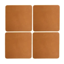 Cuba glasunderlägg 4-pack, Camel
