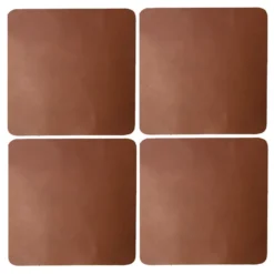 Cuba glasunderlägg 4-pack, Cognac