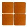 Cuba glasunderlägg 4-pack, Tan