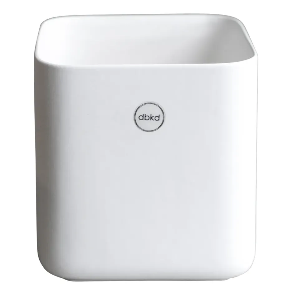 Cube kruka small 13 cm, Matte white
