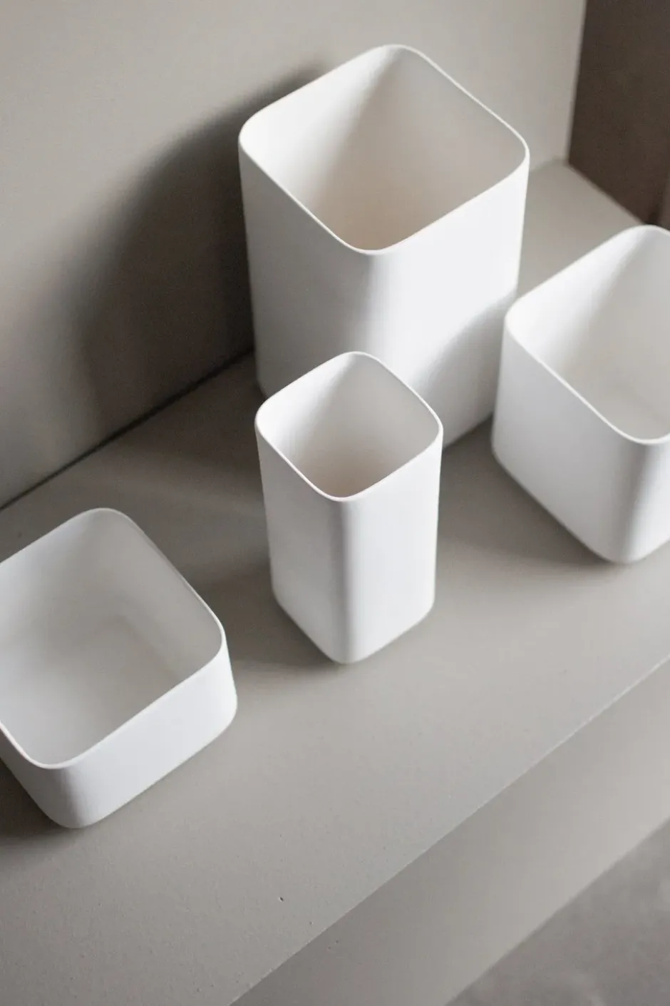Cube kruka small 13 cm, Matte white