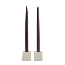 Cube ljusstake 2-pack, High Glaze Birch