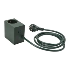Cuboid+ grenuttag USB-C 30W 2 m, Dark Green