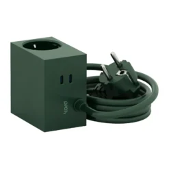 Cuboid+ grenuttag USB-C 30W 2 m, Dark Green
