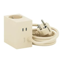 Cuboid+ grenuttag USB-C 30W 2 m, Pearled Ivory