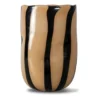 Curt vas 30 cm, Svart-beige