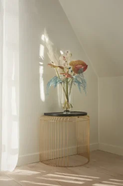 Curva bord 45 cm, Guld