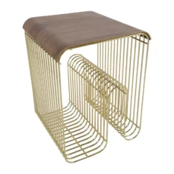 Curva bricka/toppanel till Curva pall 33 cm, Valnöt