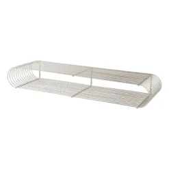 Curva hylla 80,4 cm, Silver