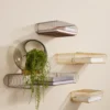 Curva hylla 80,4 cm, Taupe