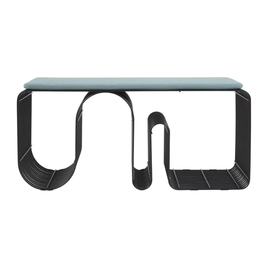 Curva sittdyna för bänk 32x95,5 cm, Dusty Blue