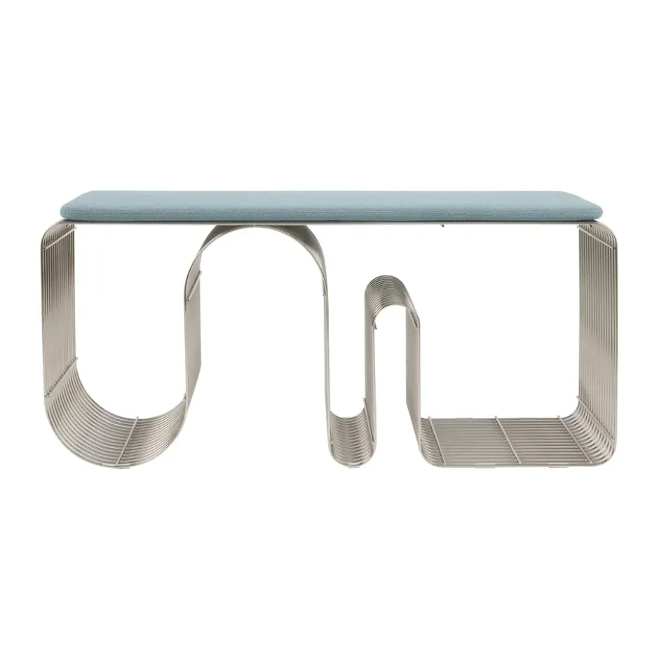 Curva sittdyna för bänk 32x95,5 cm, Dusty Blue