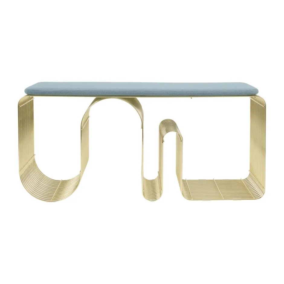 Curva sittdyna för bänk 32x95,5 cm, Dusty Blue