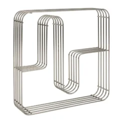 Curva vägghylla kvadratisk, Silver