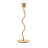 Curved ljusstake 23 cm, Peanut