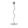 Curved ljusstake 23 cm, Stainless Steel