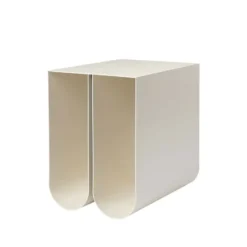 Curved sidobord, beige