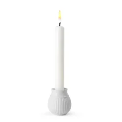 Curve ljusstake 7 cm, Vit