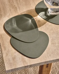 Curve Nupo glasunderlägg, army green