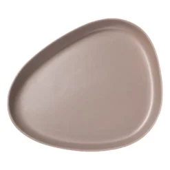 Curve Stoneware serveringsfat 30x35 cm, Warm Grey