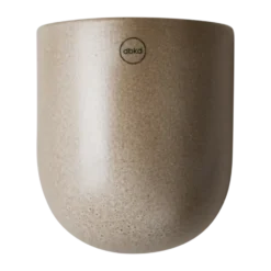 Cut vägghängd kruka beige, Large 17 cm