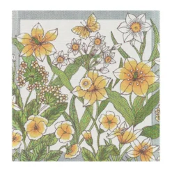Daffodil tygservett 35x35 cm, Gul