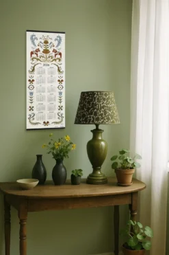 Dalahäst kalender 2026, 35x90 cm