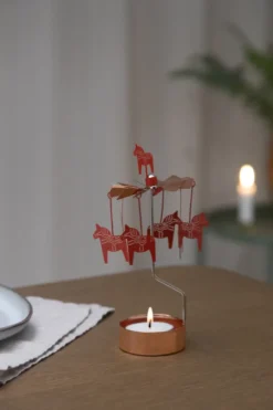 Dalahäst änglaspel, Koppar-röd