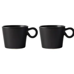 Daria kopp med handtag 2-pack, Ink black