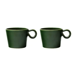 Daria kopp med handtag 2-pack, Moss