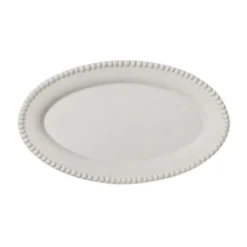 Daria serveringsfat 35 cm stengods, Cotton white