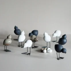 DBKD Swedish Birds påskdekoration 2-pack, White