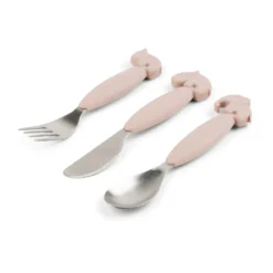 Deer Friends Easy-grip bestickset 3 delar, Powder