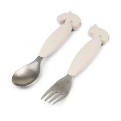 Deer Friends Easy-grip bestickset 2 delar, Sand