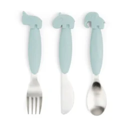 Deer Friends Easy-grip bestickset 3 delar, Blue