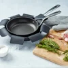Demeyere stekpanneskydd silikon 2-pack, Ø40 cm