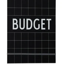 Design Letters budgetbok, Svart