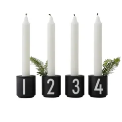 Design Letters espressokoppar 4-pack svart, 4-pack
