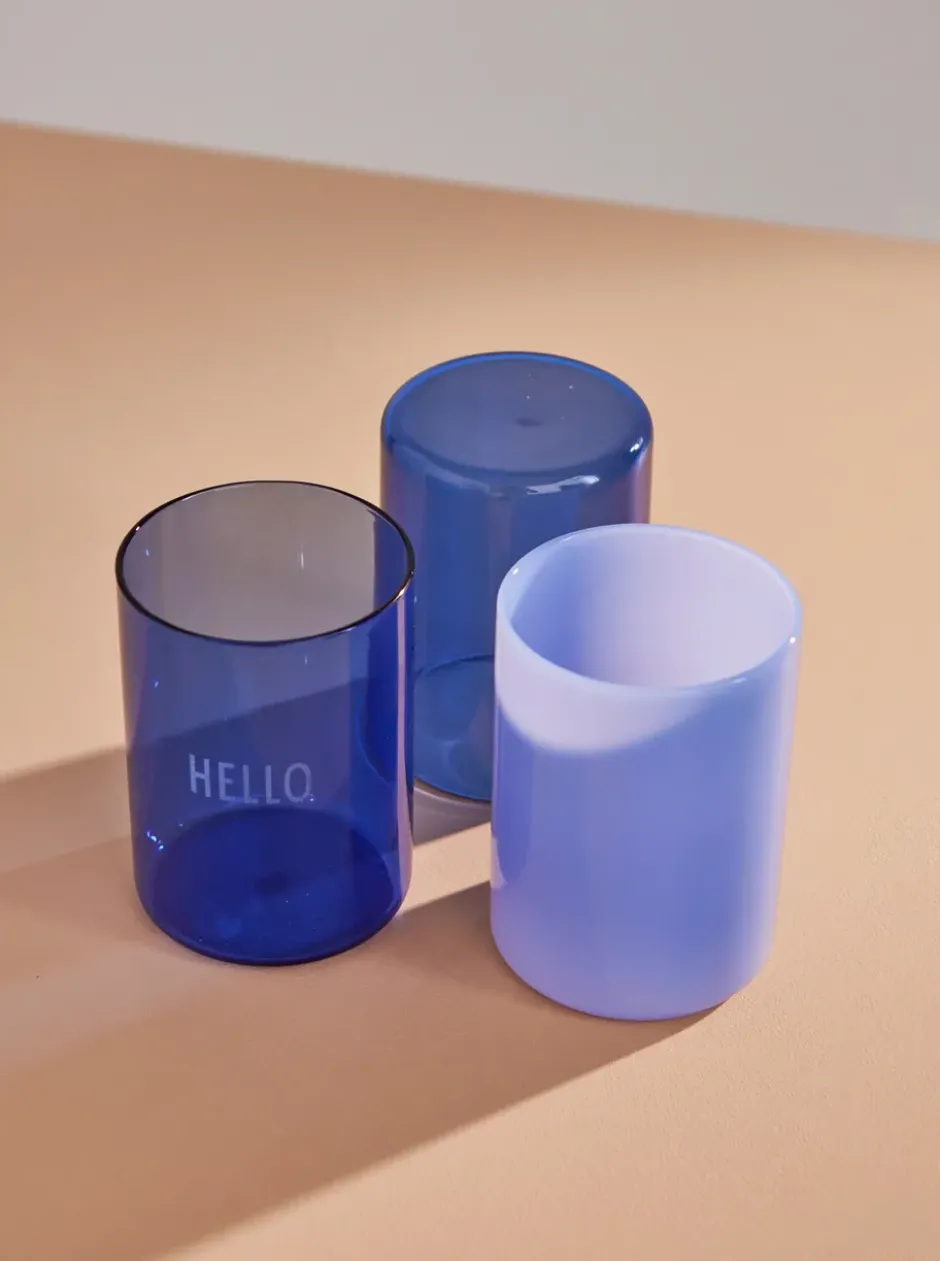 Design Letters favoritglas 35 cl, Milky blue
