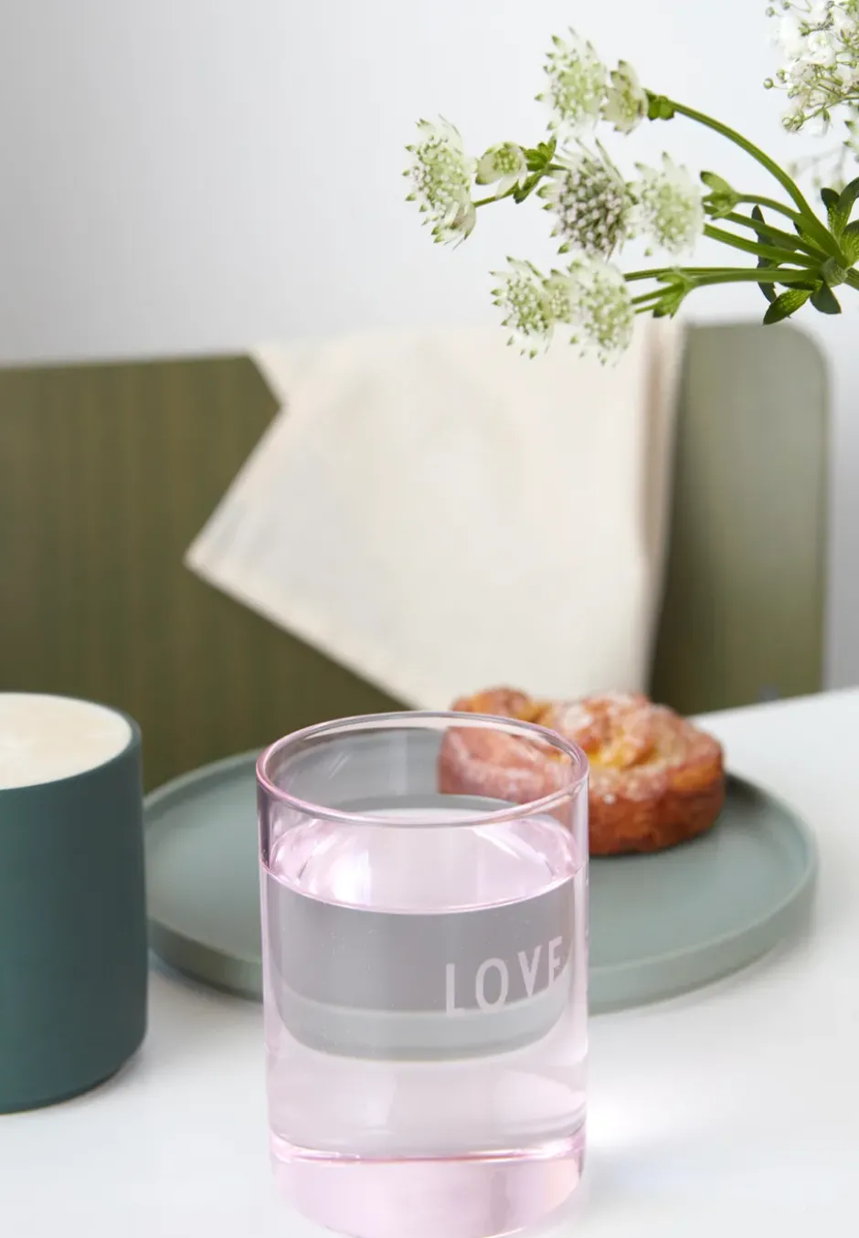 Design Letters favoritglas 35 cl, Love-rose