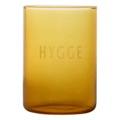 Design Letters favoritglas 35 cl, Hygge-mustard
