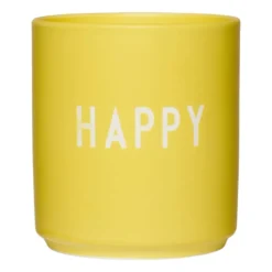 Design Letters favoritkopp 25 cl, Happy-yellow