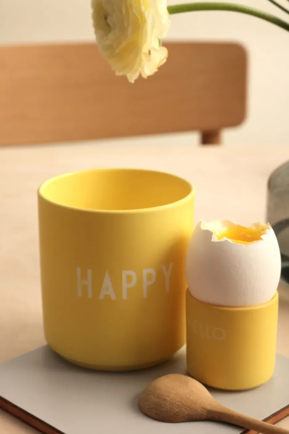 Design Letters favoritkopp 25 cl, Happy-yellow