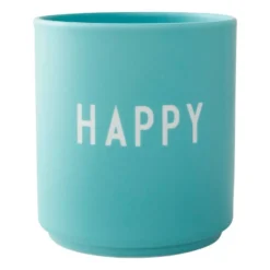 Design Letters favoritkopp 25 cl, Happy-aqua blue