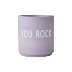 Design Letters favoritkopp 25 cl, You rock-lavender