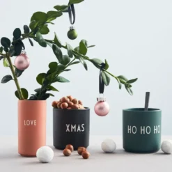 Design Letters favoritkopp 25 cl, Ho ho ho-dark green