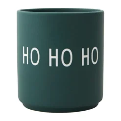 Design Letters favoritkopp 25 cl, Ho ho ho-dark green