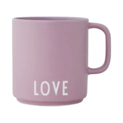 Design Letters favoritkopp med handtag 25 cl, Love-lavender
