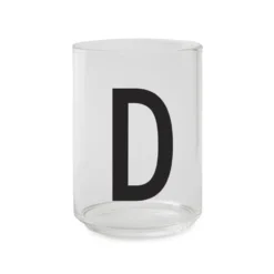 Design Letters glas, D
